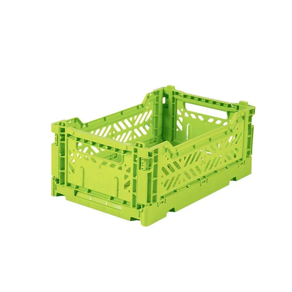 Aykasa Folding Minibox Colour Crate - Lime - Storage