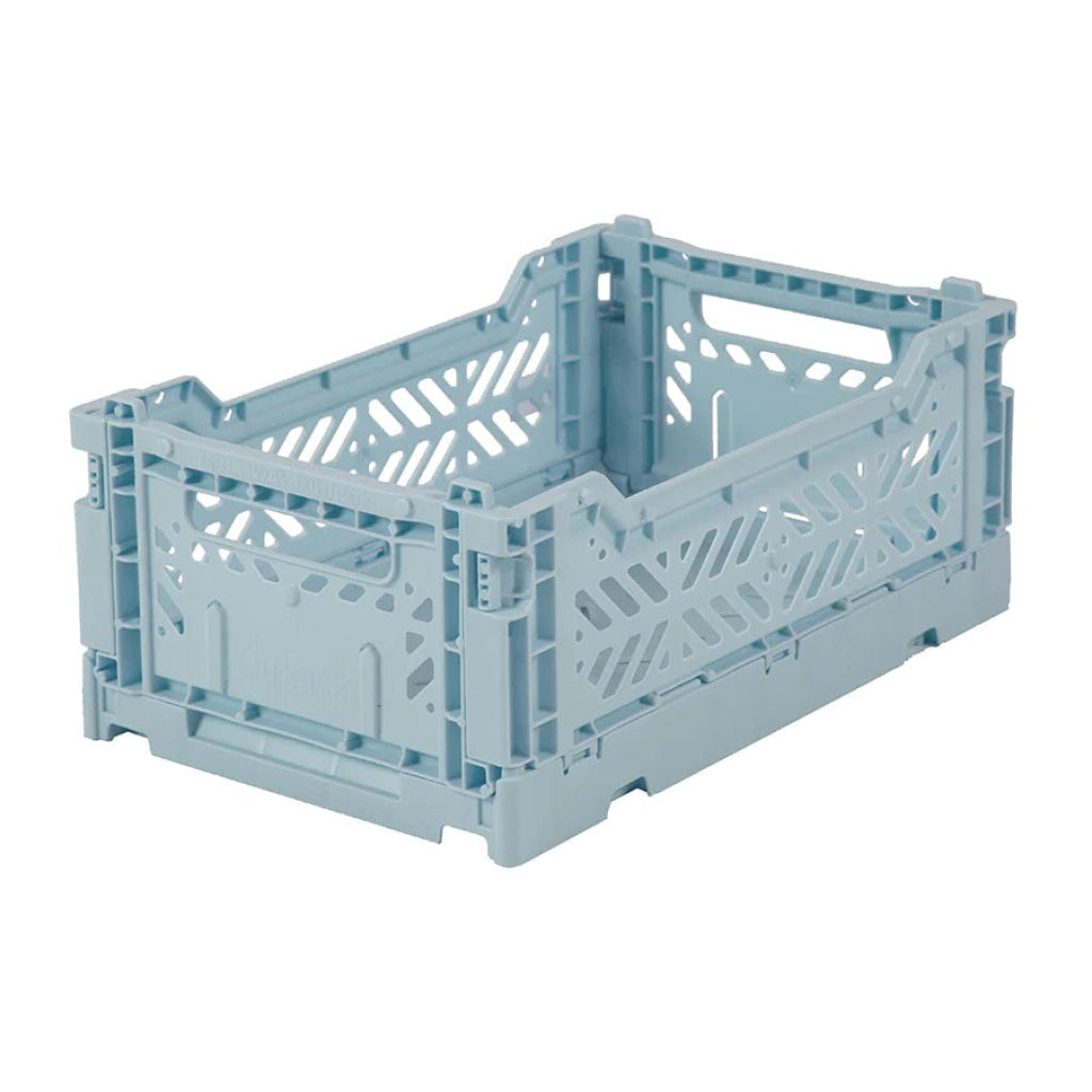 Aykasa Folding Minibox Colour Crate - Powder Blue - Storage