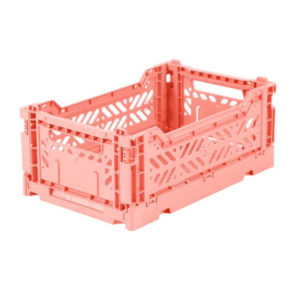 Aykasa Folding Minibox Colour Crate - Salmon - Storage
