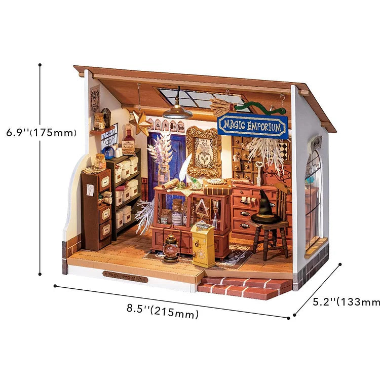 Robotime Rolife Kiki's Magic Emporium DIY Miniature House Kit DG155