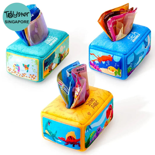 Baby Draw Paper Towel Tearing Tissue Box