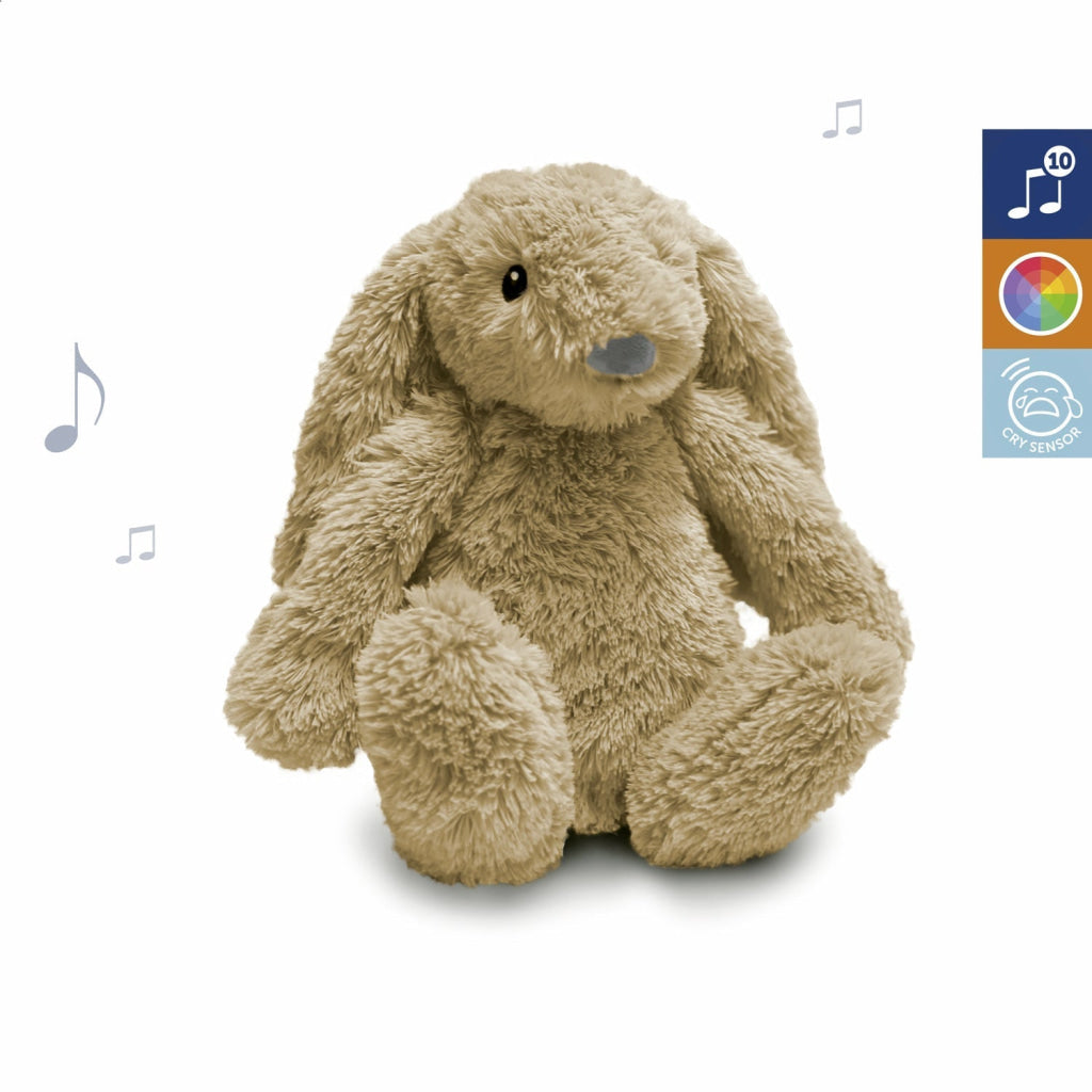 Baby Sleep Soother with Nightlight - Ro The Rabbit - Taupe