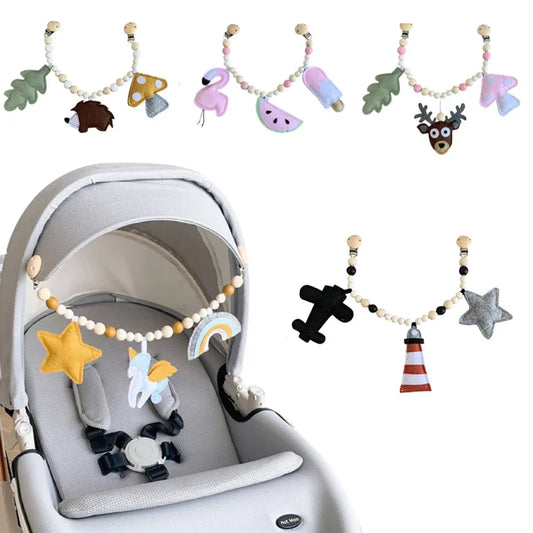 Baby Toy Wooden Pram Clip