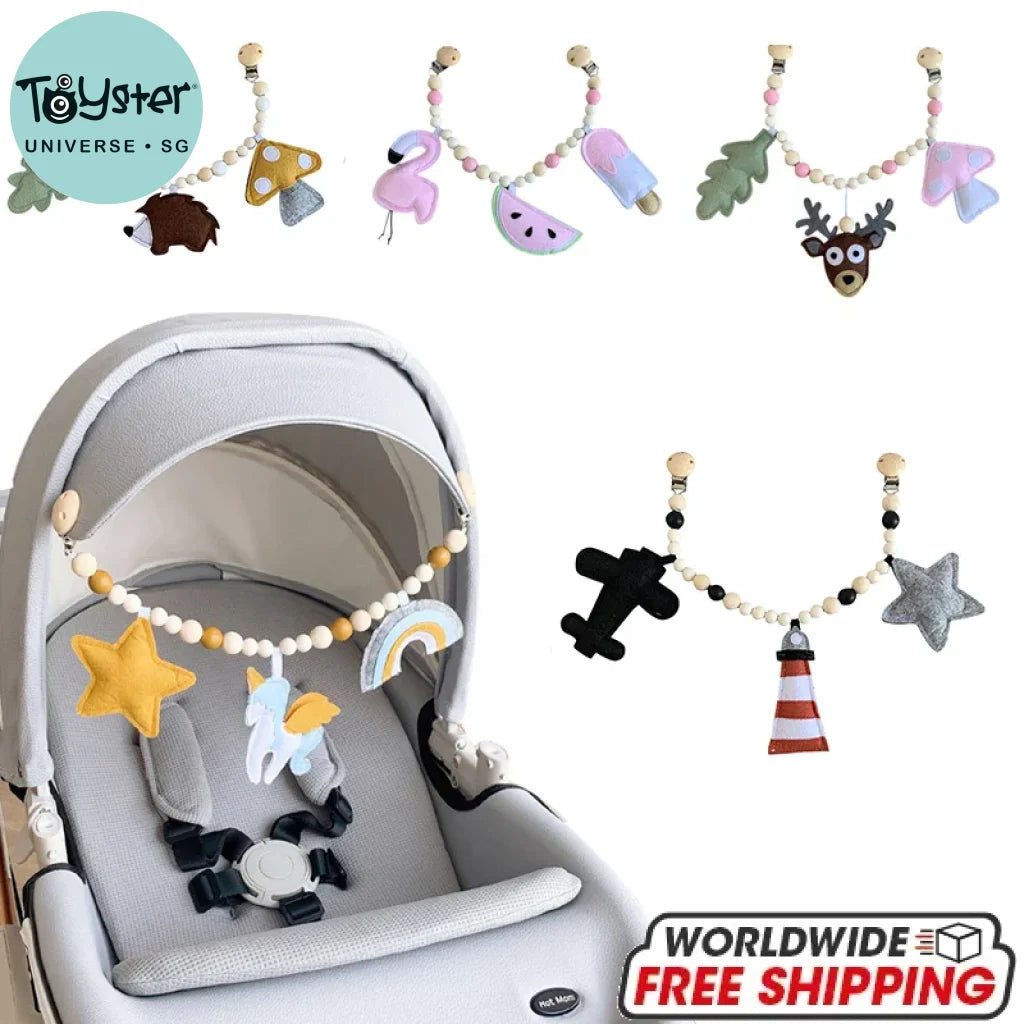 Baby Toy Wooden Pram Clip