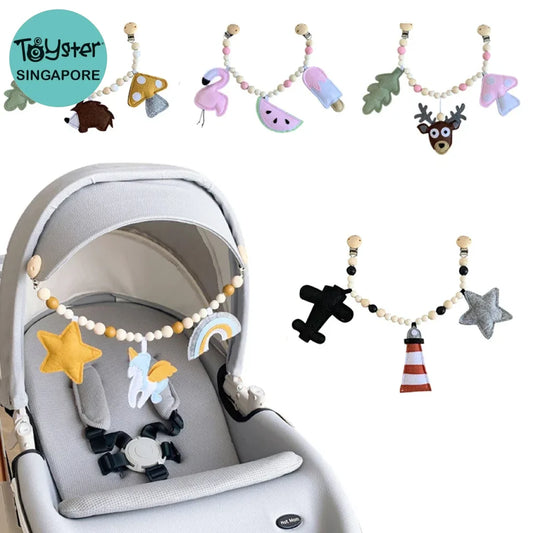 Baby Toy Wooden Pram Clip