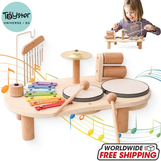 Baby Wooden Montessori Toys Bandstand