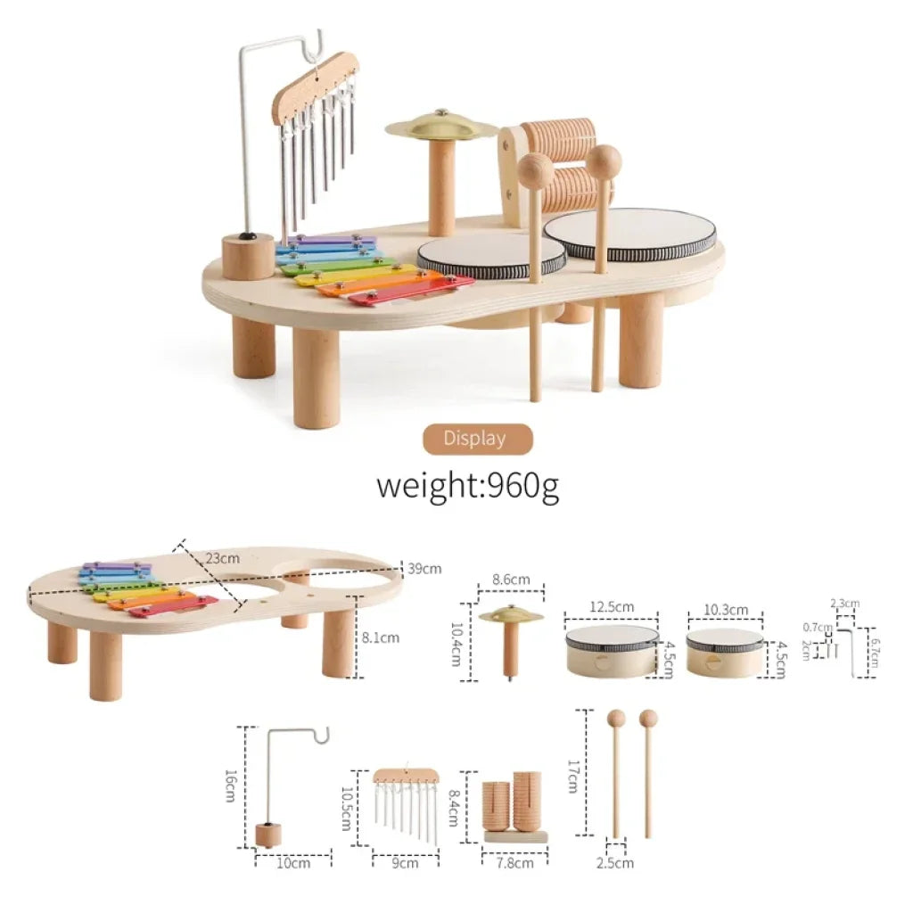 Baby Wooden Montessori Toys Bandstand