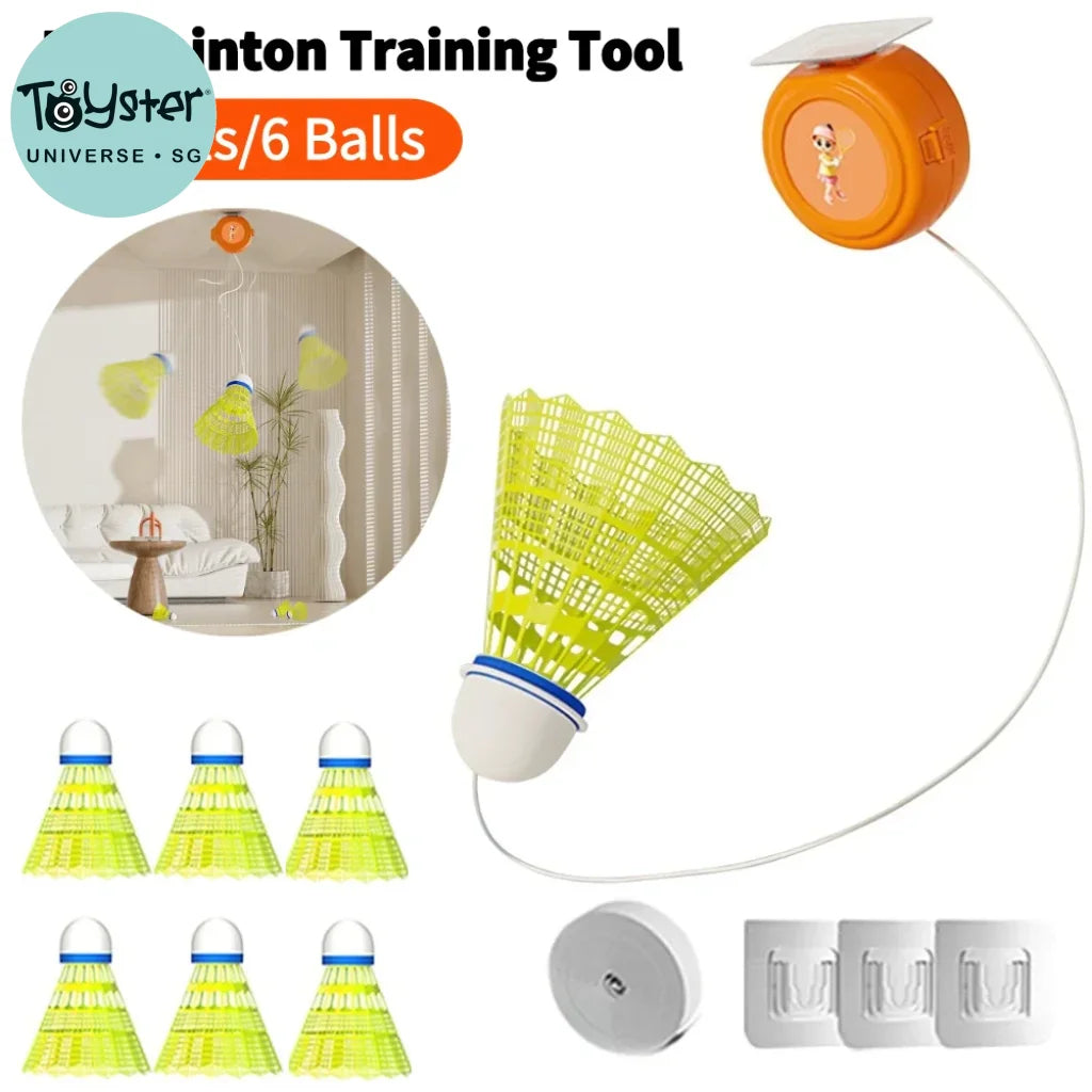 Badminton Practice Equipment Rebound Device For Kids Adult Indoor