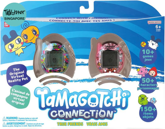 Bandai Tamagotchi Connection True Friends - Blue Graffiti And Pink