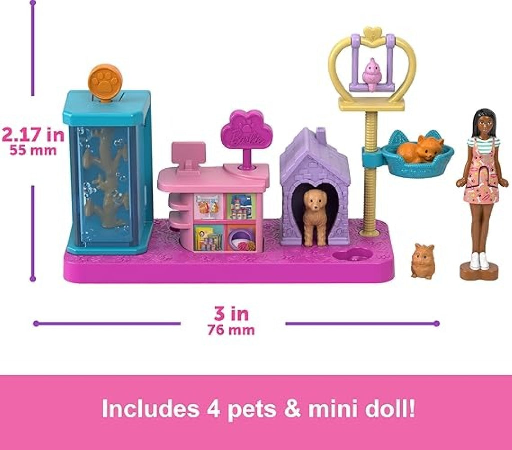 Barbie Mini BarbieLand Collectible Pet Boutique Playset - Barbie