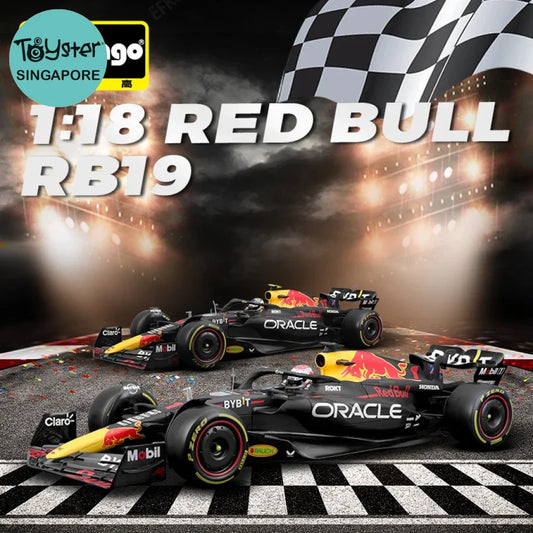 Bburago 1:18 2023 Red Bull Rb19 F1 Racing Model Champion World Max Verstappen Diecast Alloy
