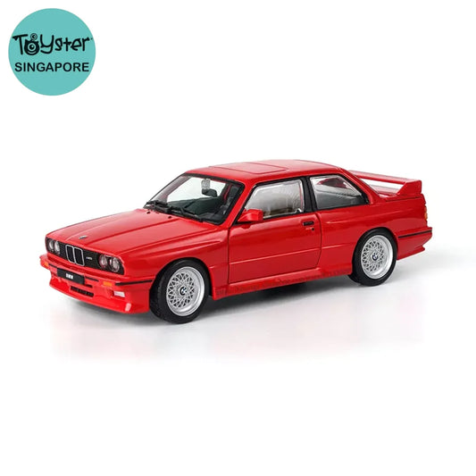 Bburago 1:24 New Style Bmw M3 (E30) 1988 Alloy Model Car Luxury Vehicle Diecast