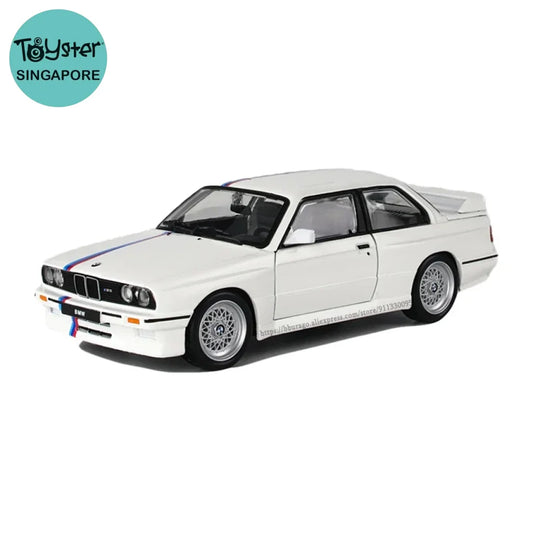 Bburago 1:24 White Bmw M3 (E30) 1988 Alloy Model Car Luxury Vehicle Diecast