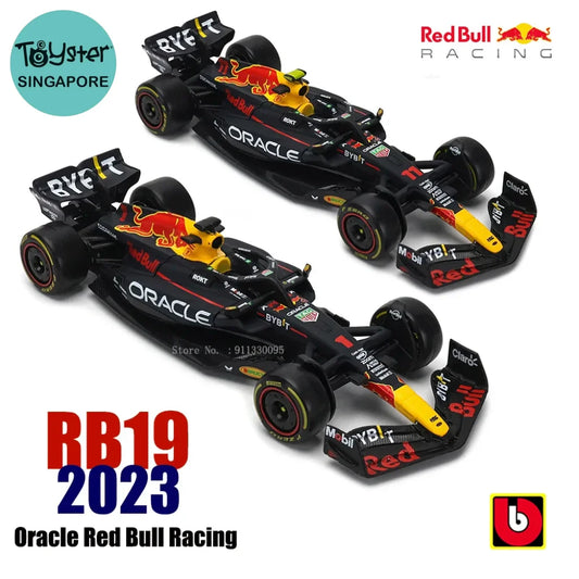 Bburago 1:43 F1 Champion Red Bull Racing Tag Heuer Rb19 2023 #1 Verstappen #11 Perez Alloy Car Die