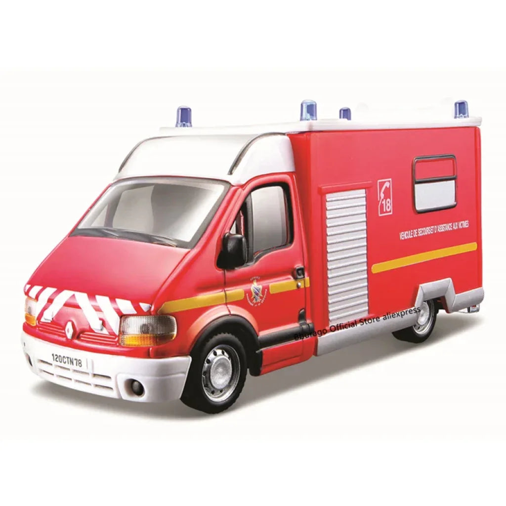 Bburago 1/50 Emergency Force Iveco Magirus 150E 28 Model Alloy