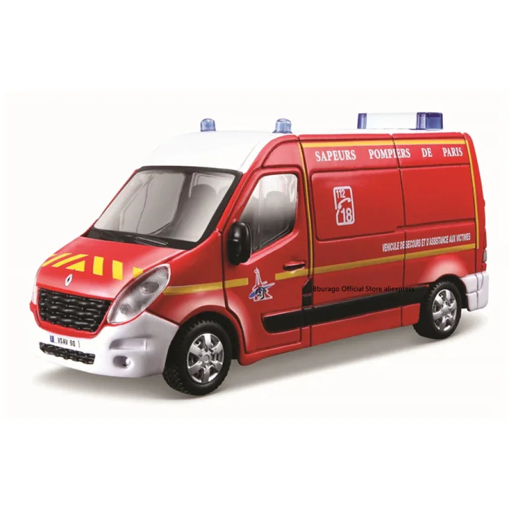Bburago 1/50 Emergency Force Iveco Magirus 150E 28 Model Alloy