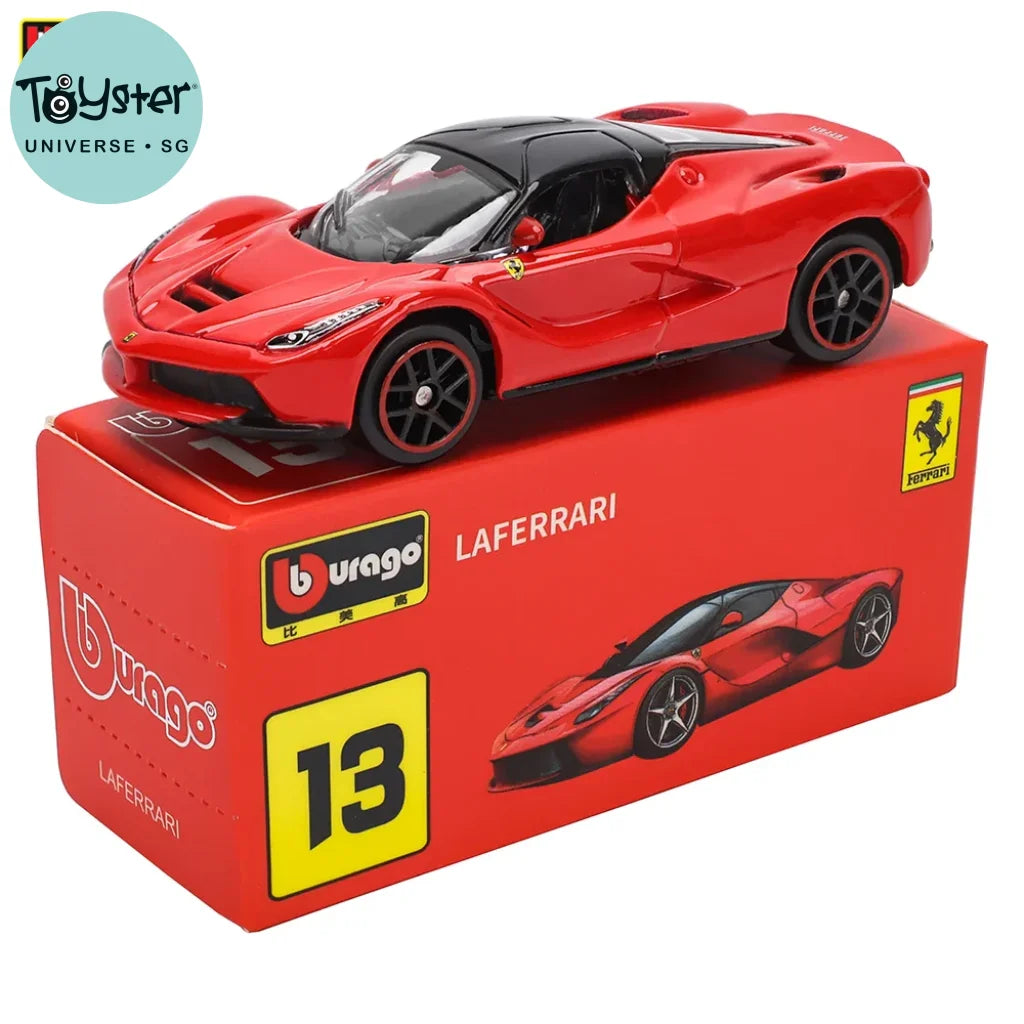 Bburago 1:64 Ferrari Series Multiple Models Laferrari 488 458 Enzo F40 599 F12 Car Die-Casting
