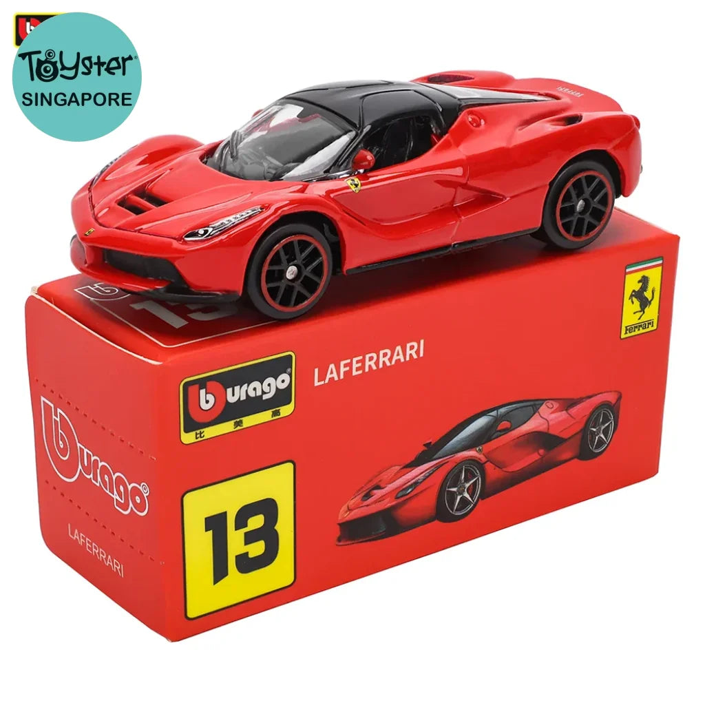 Bburago 1:64 Ferrari Series Multiple Models Laferrari 488 458 Enzo F40 599 F12 Car Die-Casting