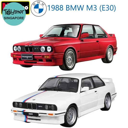 Bburago 1998 Bmw M3 (E30) Sports Cars Model 1:24 Scale Alloy