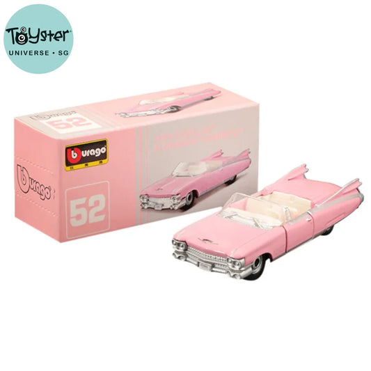 Bburago Premium Tp Pink 1959 Cadillac Scale Car Model Replica Collection