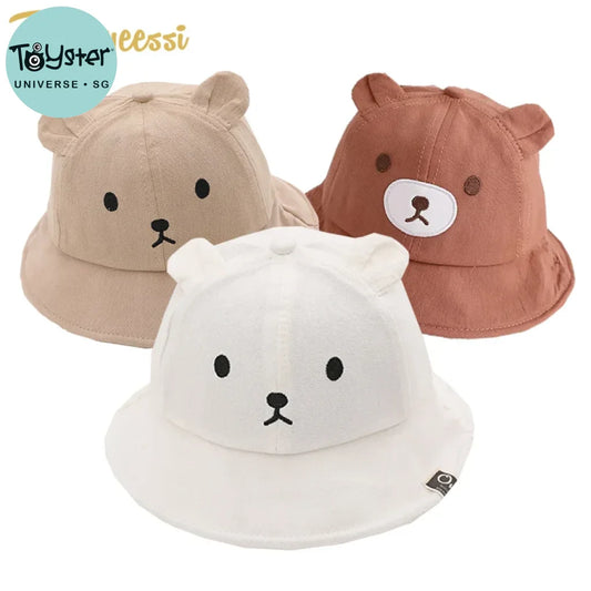 Bear Kids Bucket Hat Cotton 5-24M