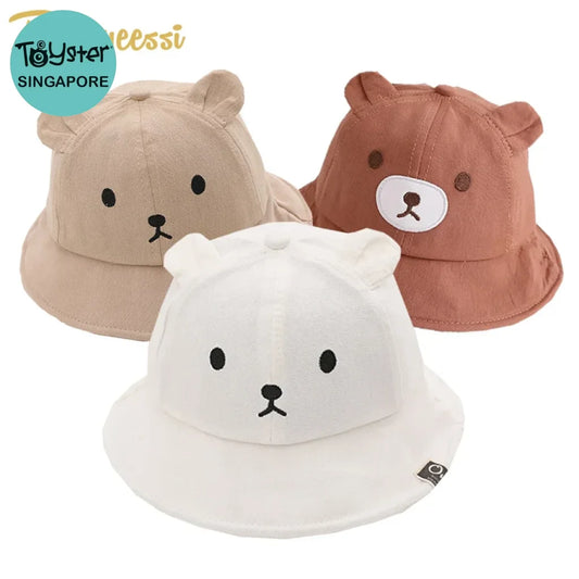 Bear Kids Bucket Hat Cotton 5-24M