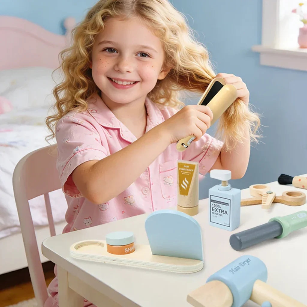 Beauty Salon Wooden Set - Haircut kit