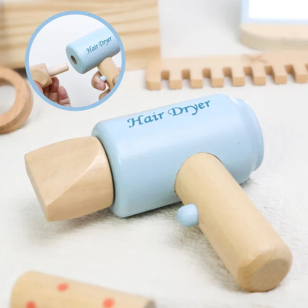 Beauty Salon Wooden Set - Haircut kit