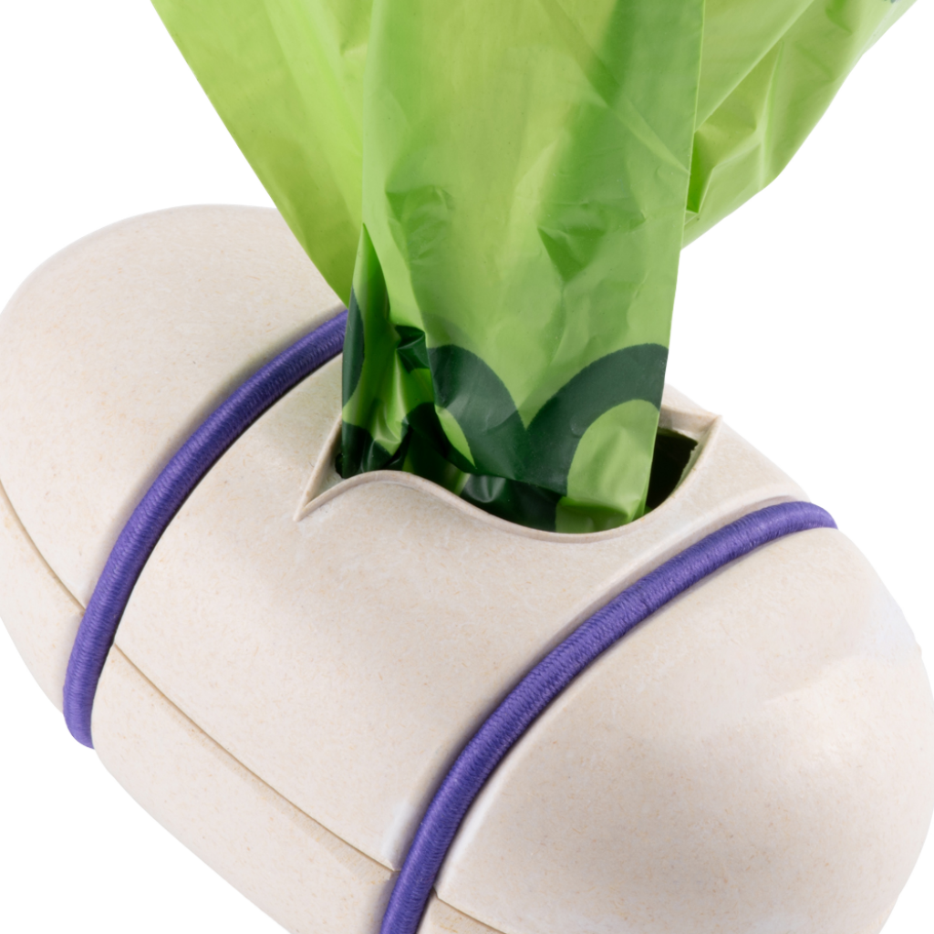 Beco Bamboo Poop Bag Dispenser - No Swaying Firm Attachment