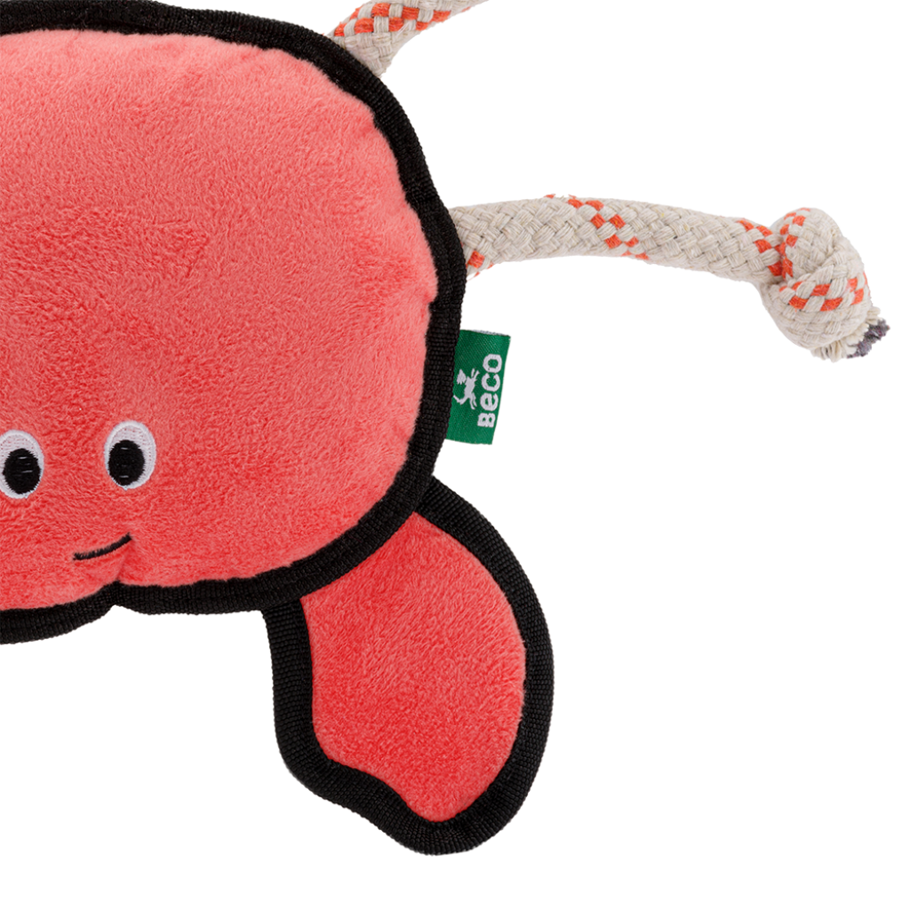 Beco Dog Toy Crab | Floats Squeaks Sustainable Material - Dog Toys