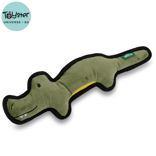 Beco Dog Toy Crocodile | Floats Squeaks Sustainable Material - Dog Toys