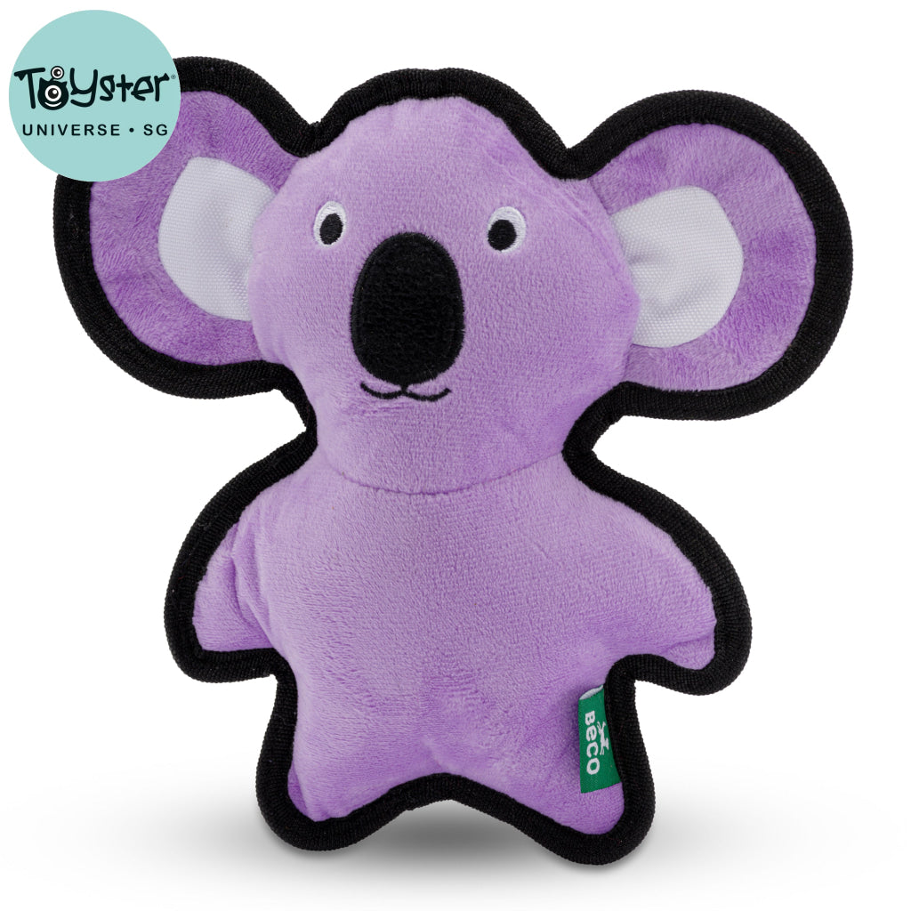 Beco Dog Toy Koala | Floats Squeaks Crinkles Sustainable Material - Dog Toys