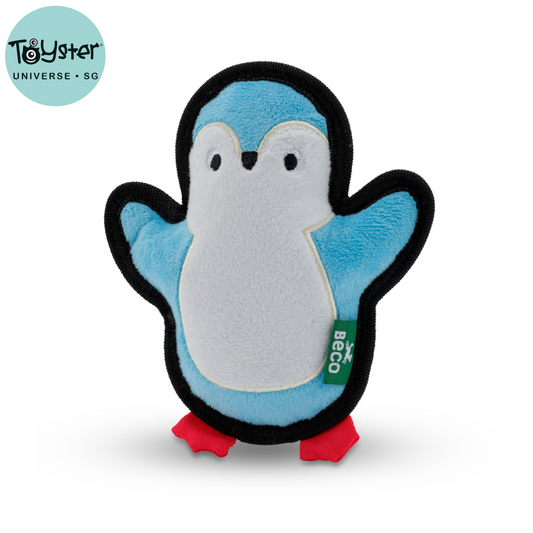 Beco Dog Toy Penguin – Floats Squeaks Made with Recycled Materials - Dog Toys