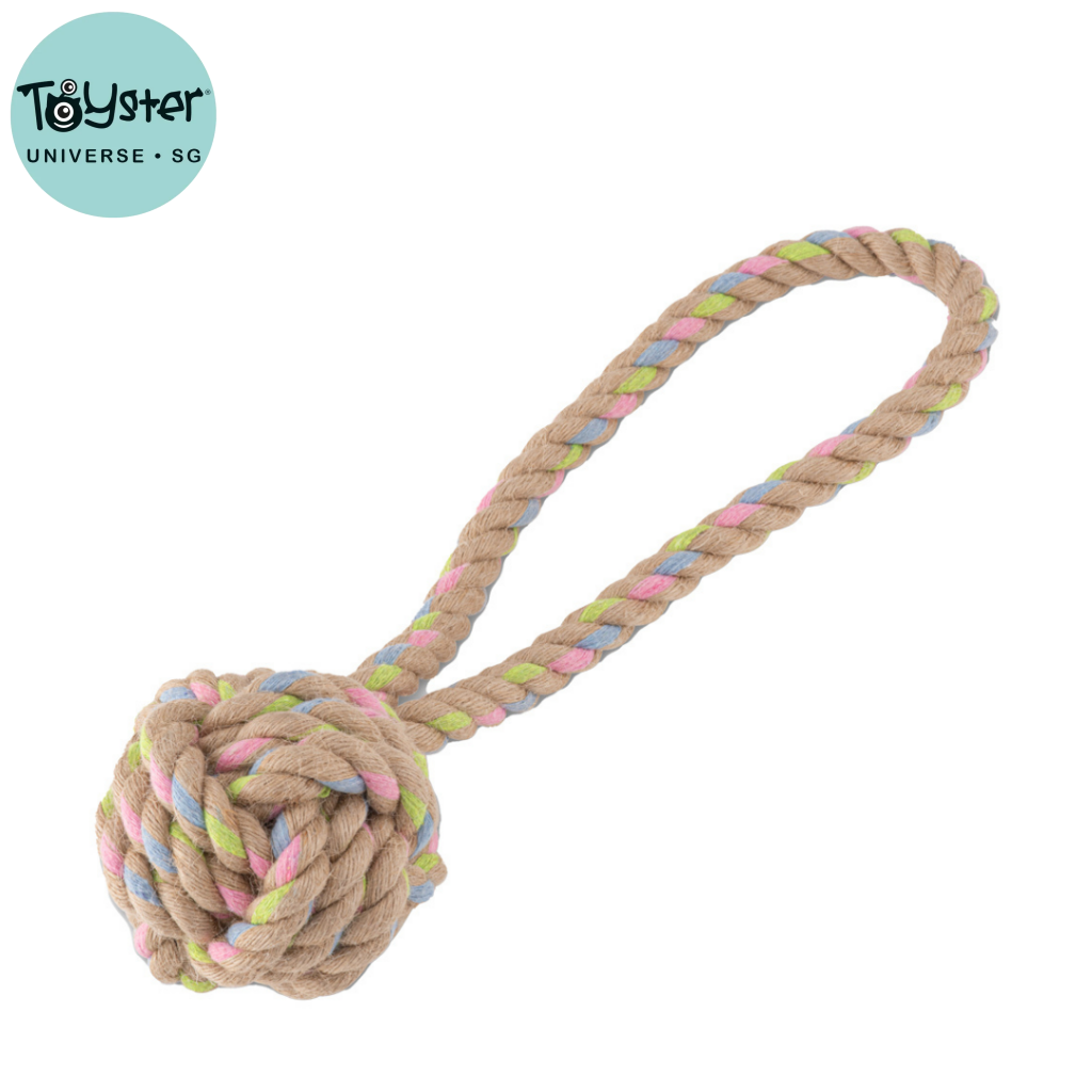Beco Hemp Rope Ball on Loop - Dog Toys