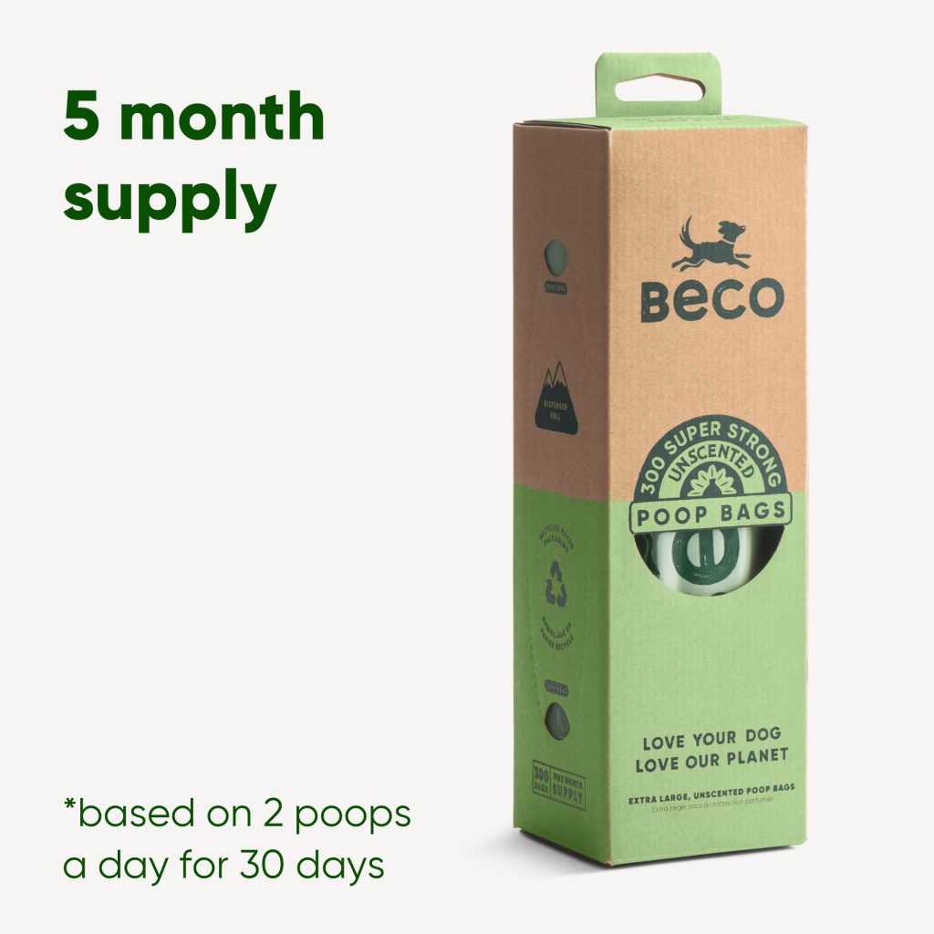 Beco Poop Bag Dispenser Roll | Big Strong Leak-Proof