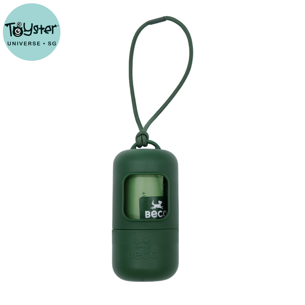 Beco Recycled Plastic Poop Bag Dispenser – Includes 15 Poop Bags