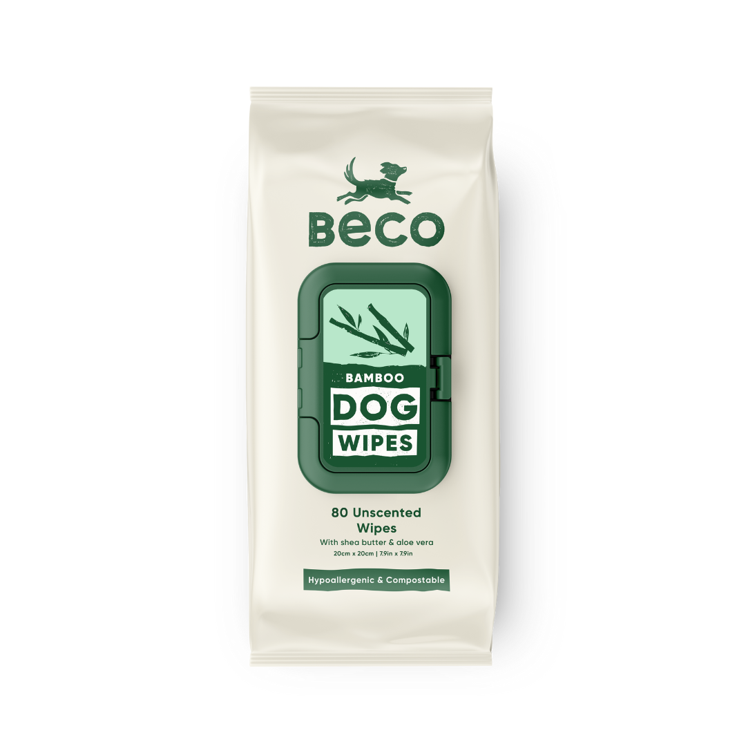Beco Bamboo Dog Wipes, Unscented