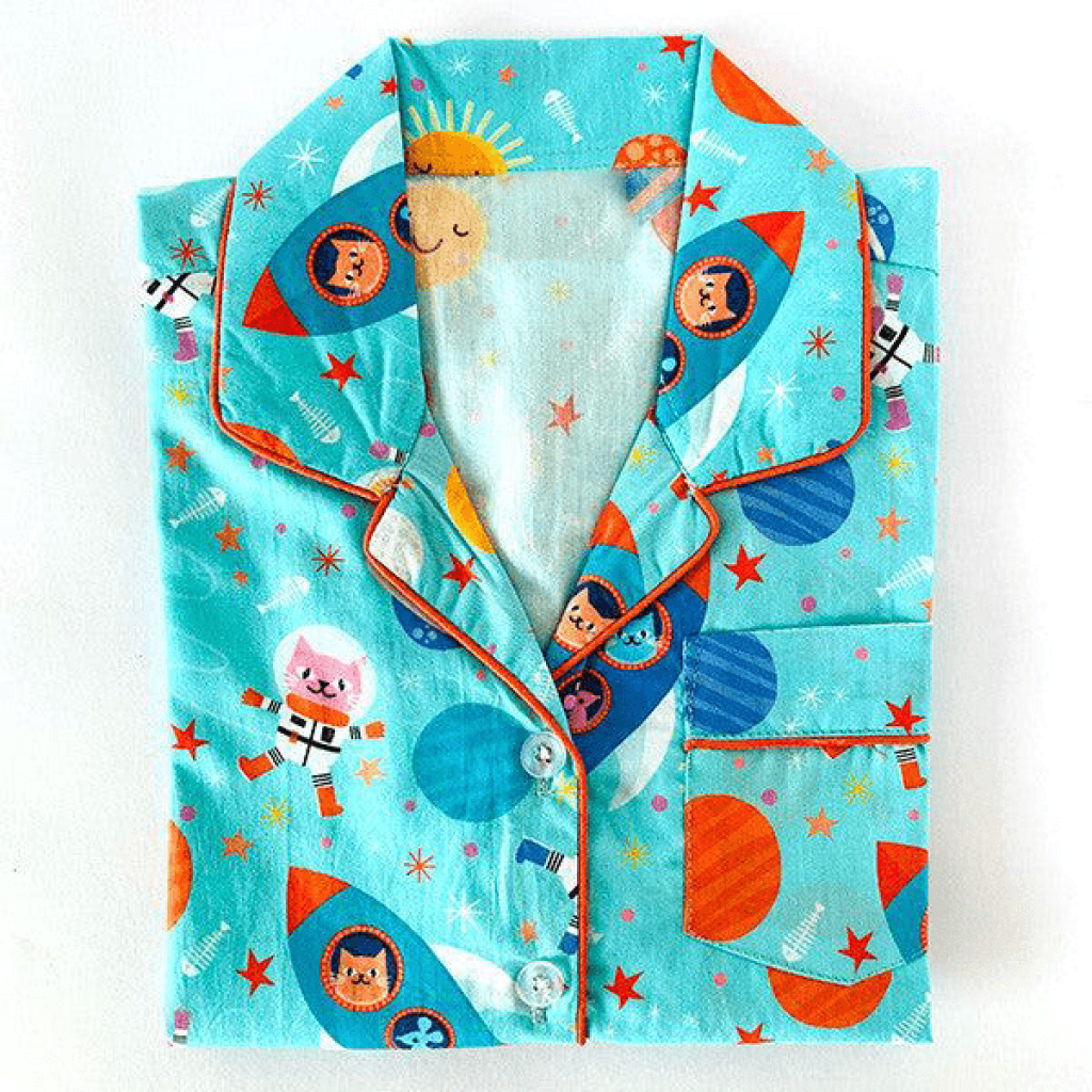 Blue Space Cat Pyjamas - Pyjamas