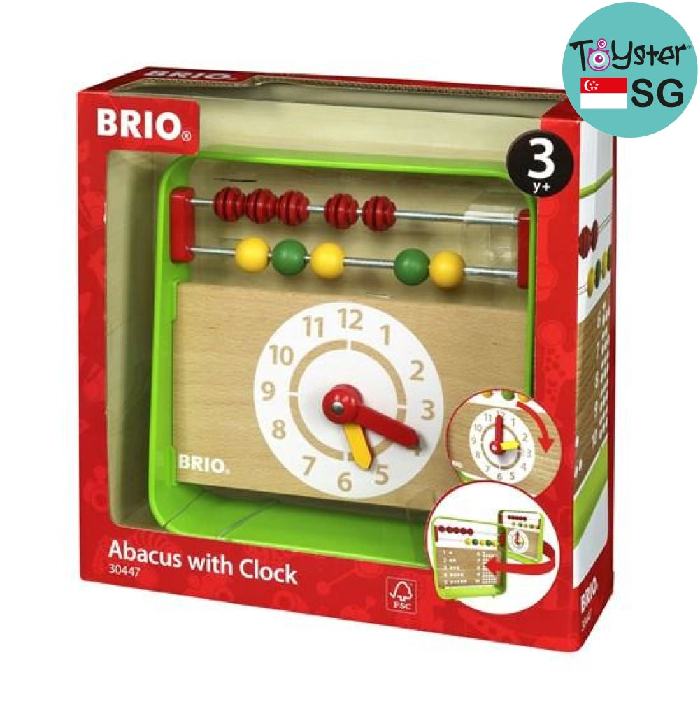 Brio Abacus With Clock