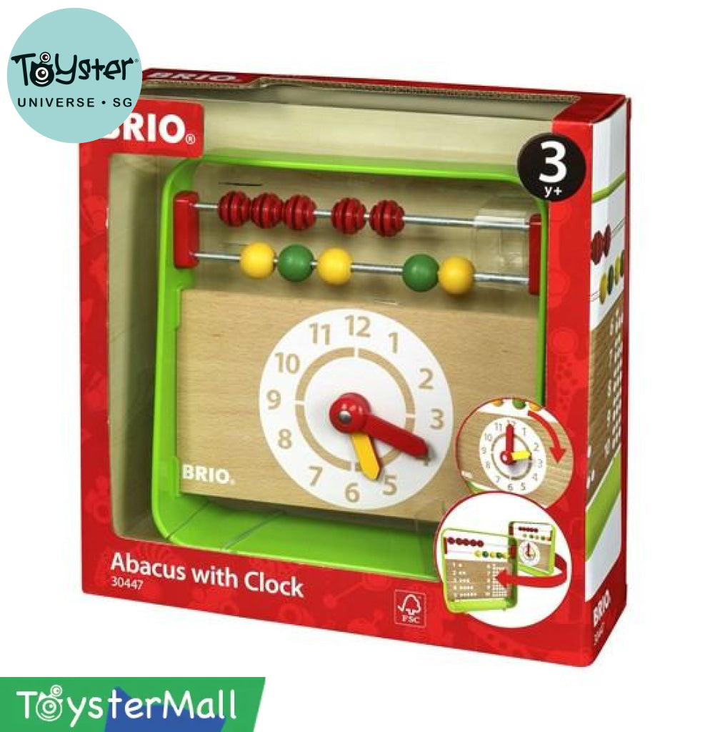Brio Abacus With Clock