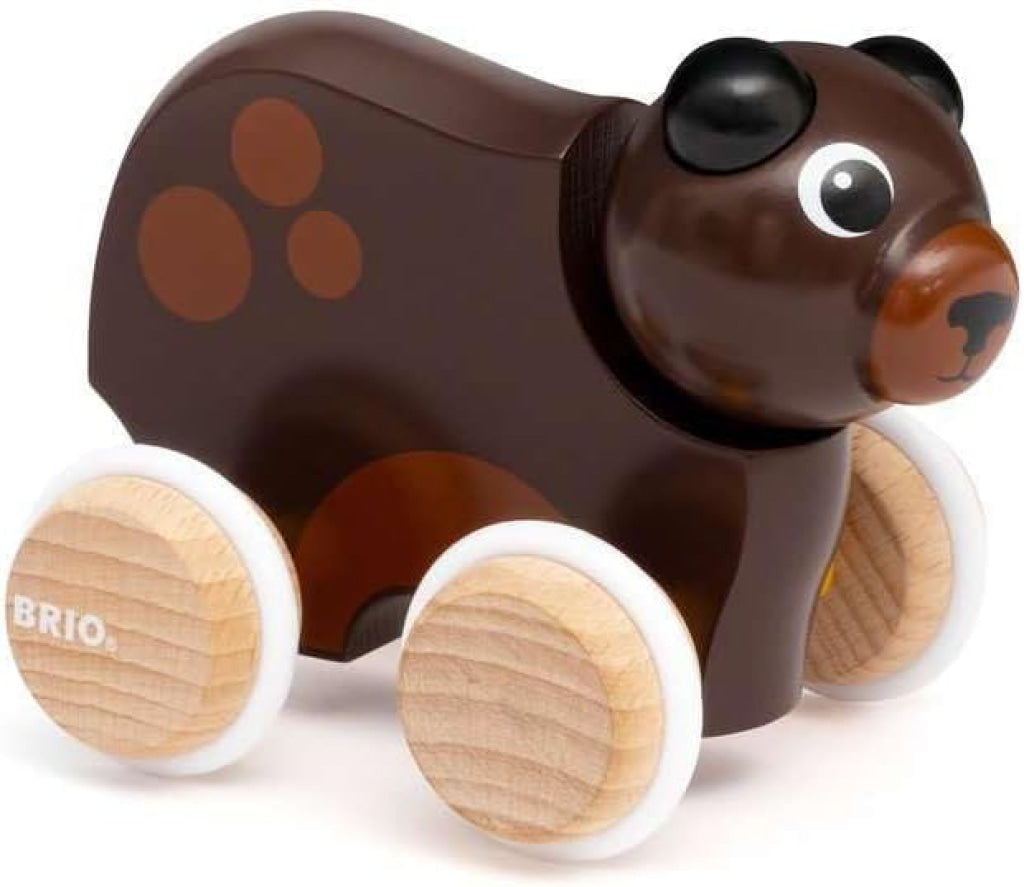 BRIO Push Along Bear - Brio