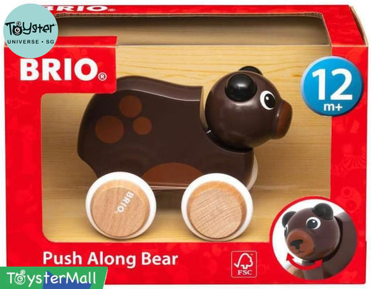 BRIO Push Along Bear - Brio
