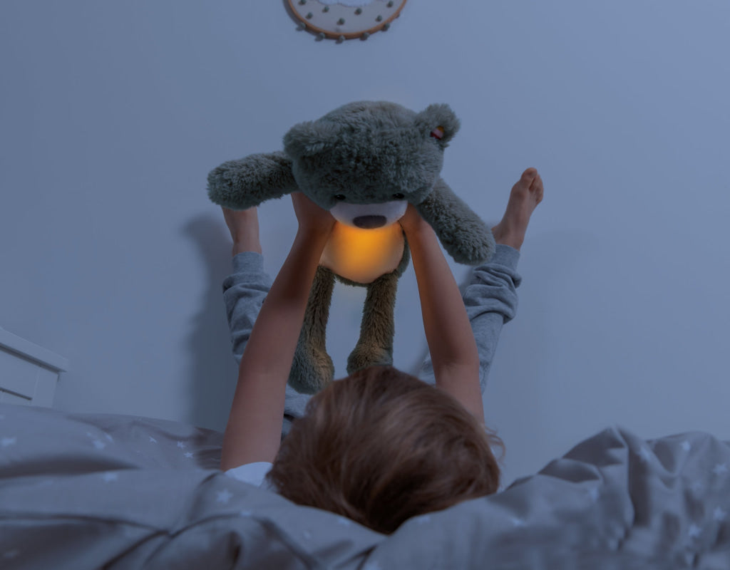 Brody the Bear Sleeptrainer with Nightlight and Sound Machine