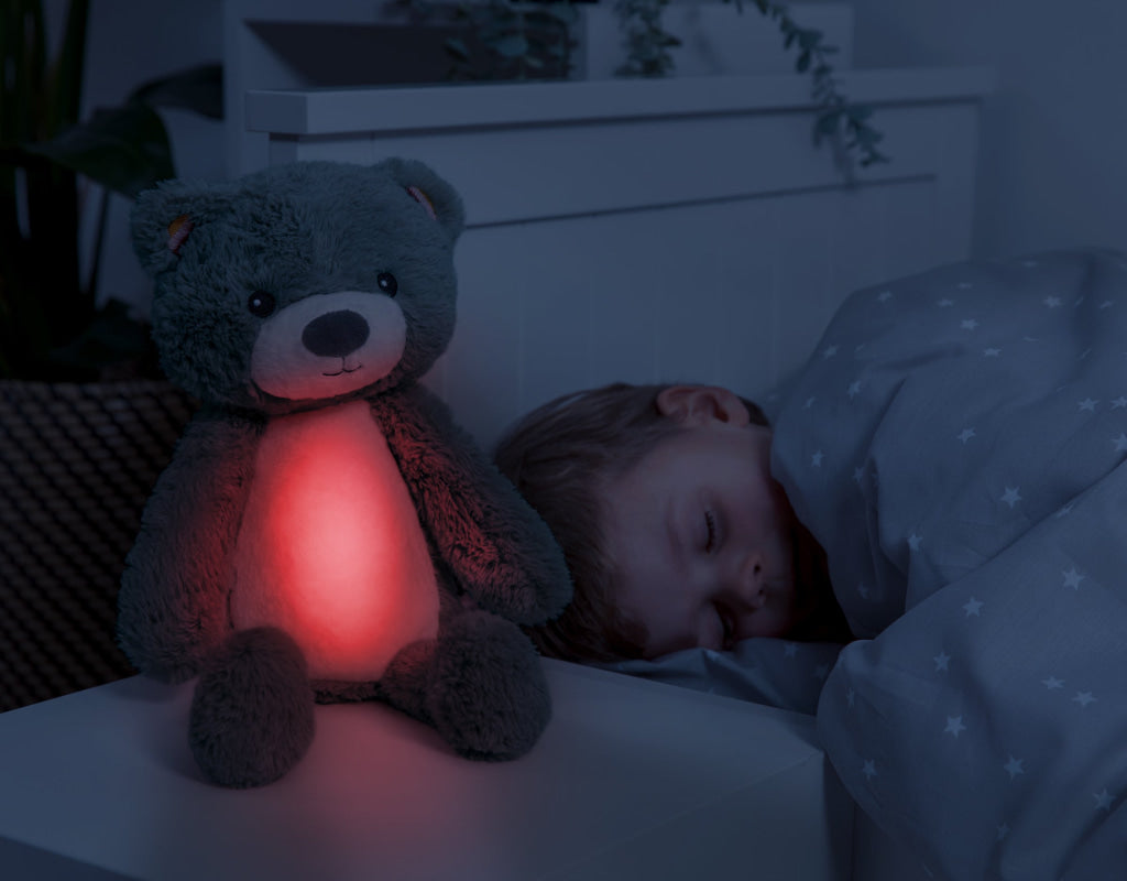 Brody the Bear Sleeptrainer with Nightlight and Sound Machine