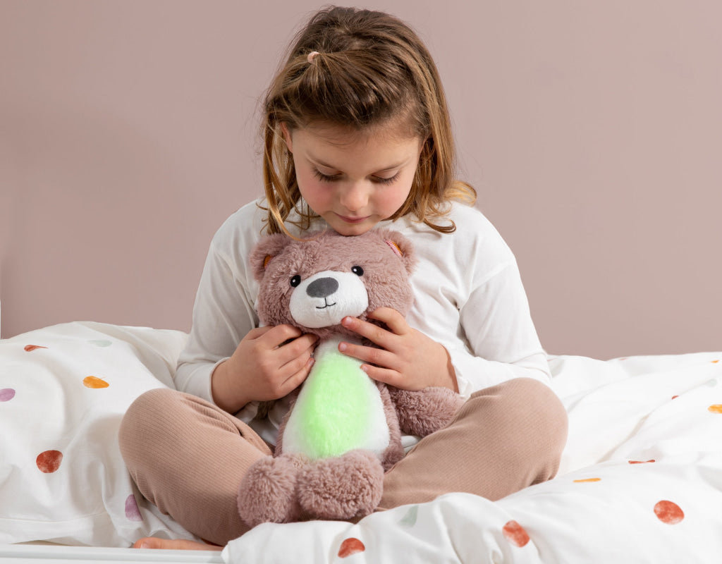 Brody the Bear Sleeptrainer with Nightlight and Sound Machine