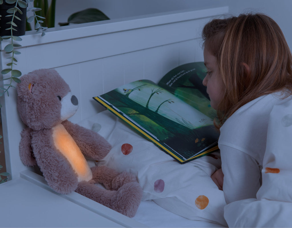 Brody the Bear Sleeptrainer with Nightlight and Sound Machine