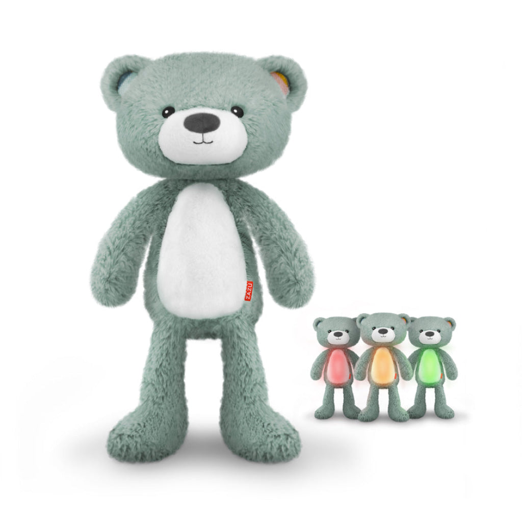 Brody the Bear Sleeptrainer with Nightlight and Sound Machine - Blue