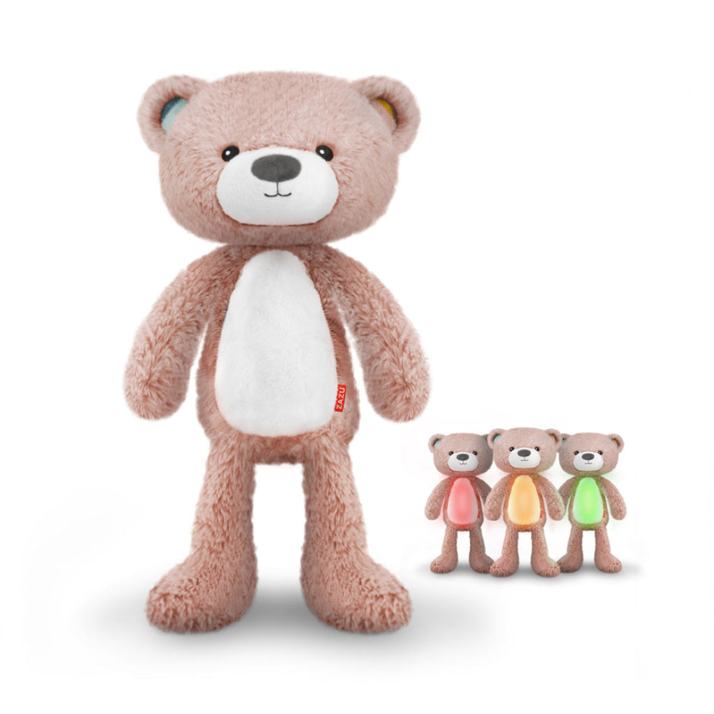 Brody the Bear Sleeptrainer with Nightlight and Sound Machine - Pink