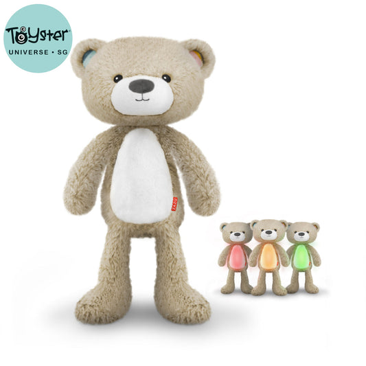Brody the Bear Sleeptrainer with Nightlight and Sound Machine - Taupe