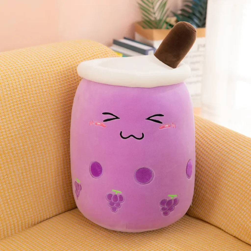 Bubble Tea Boba Plushie - purple close AX / about 32-35cm